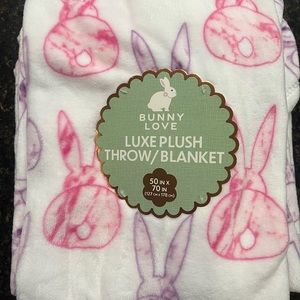 Bunny throw blanket